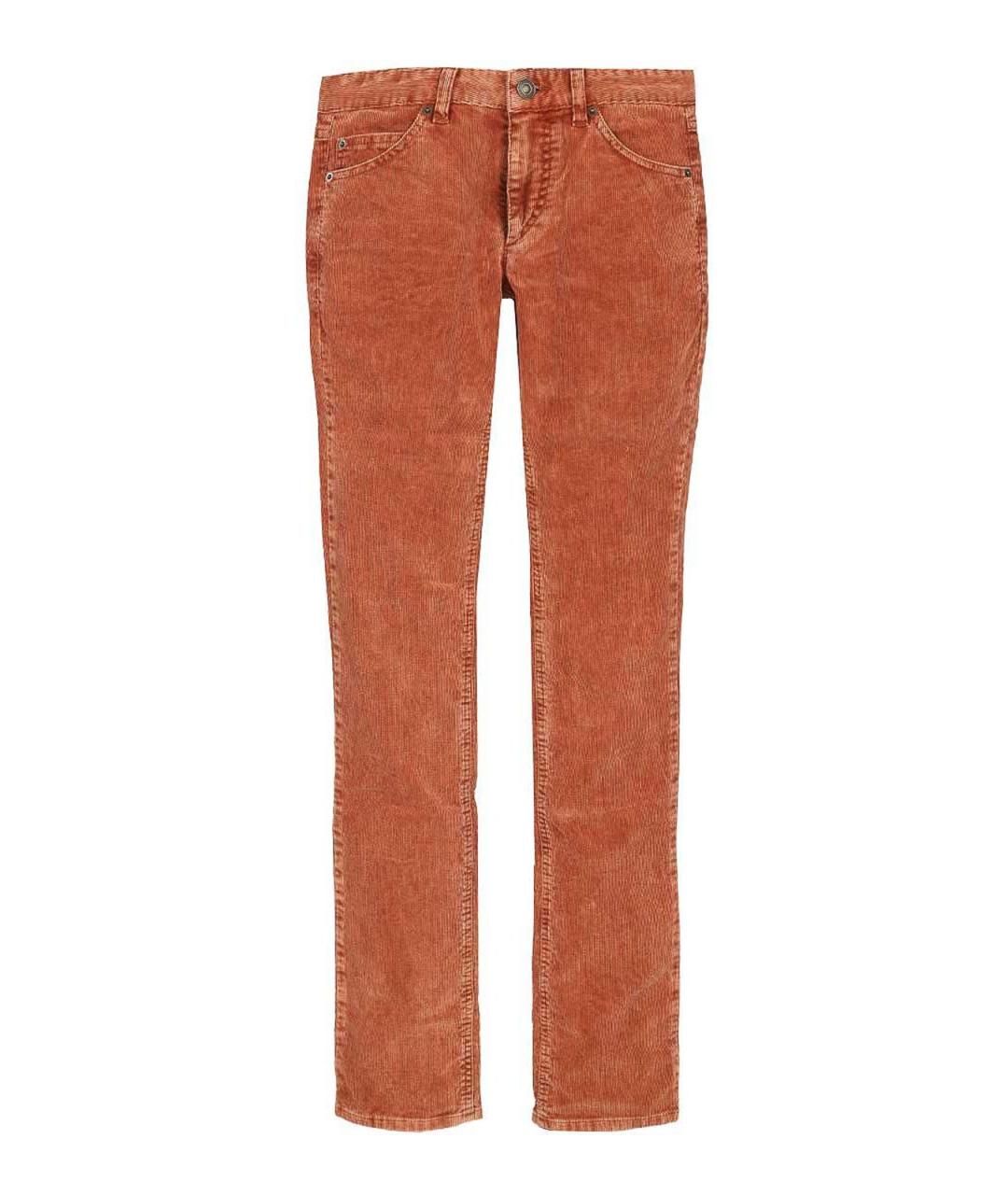 ISABEL MARANT Оранжевые хлопковые прямые брюки, фото 1
