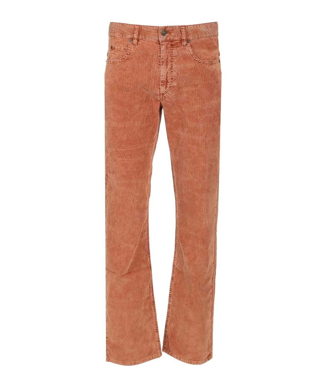 ISABEL MARANT Оранжевые хлопковые повседневные брюки, фото 1