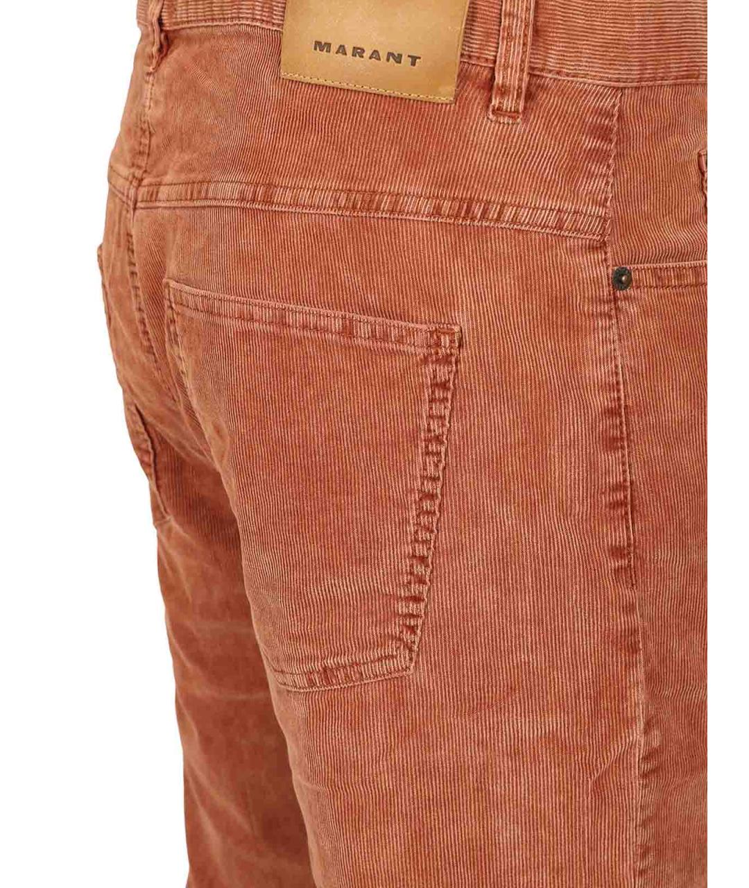 ISABEL MARANT Оранжевые хлопковые повседневные брюки, фото 4