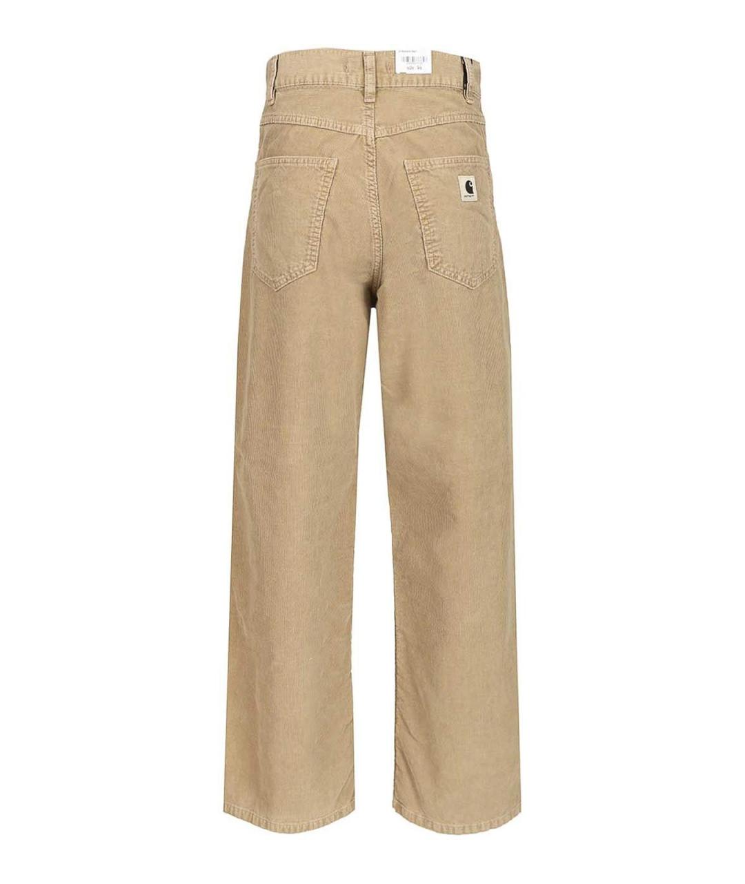 CARHARTT Бежевые хлопковые брюки широкие, фото 2