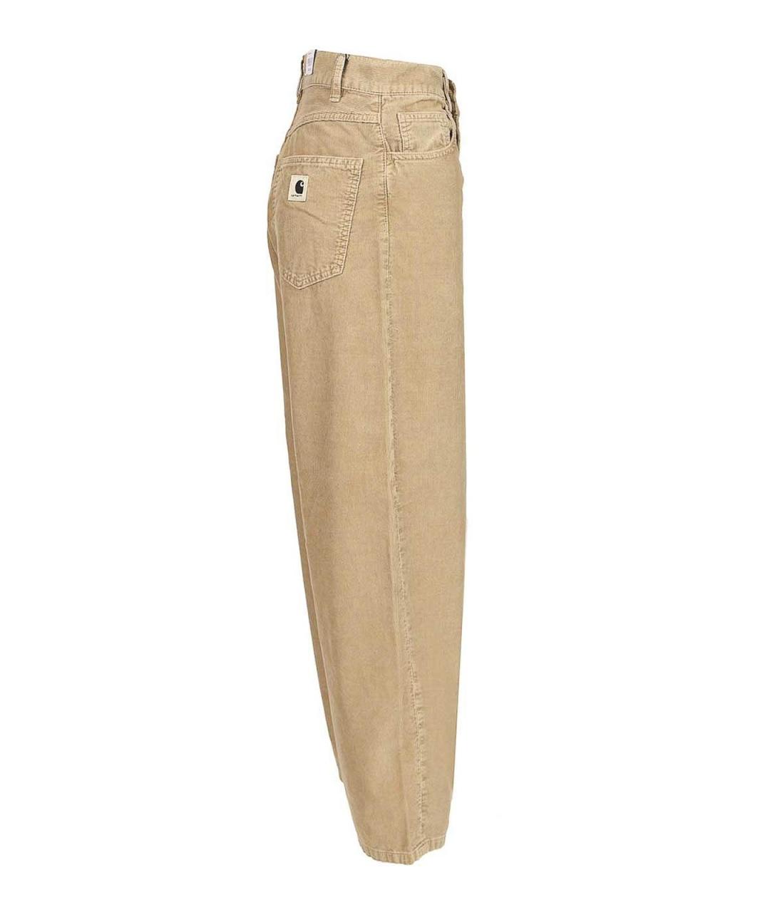 CARHARTT Бежевые хлопковые брюки широкие, фото 3