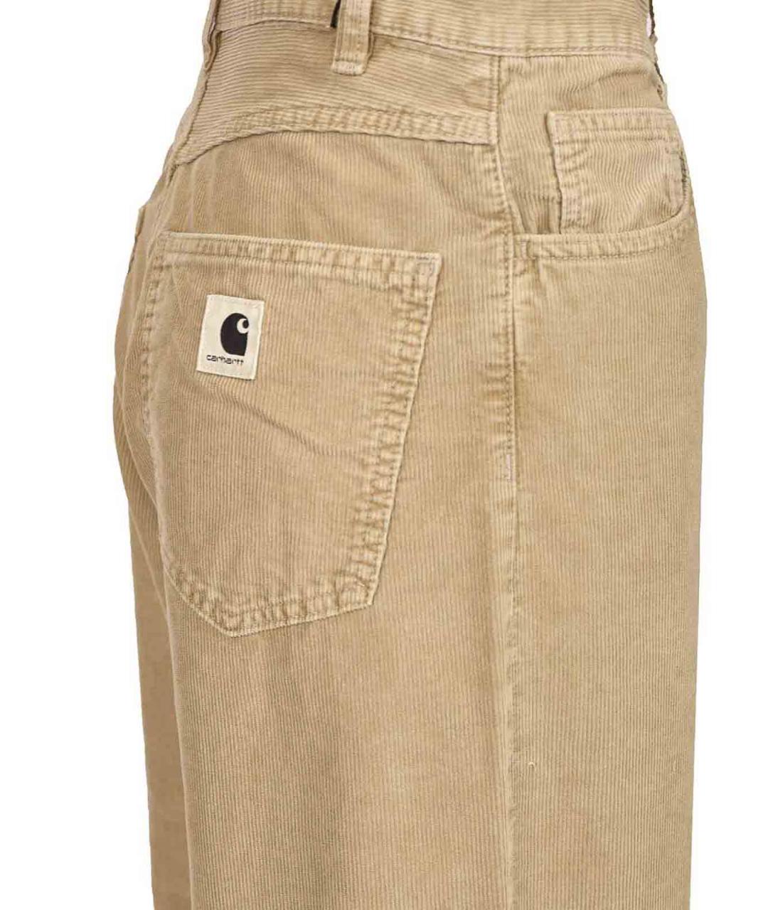 CARHARTT Бежевые хлопковые брюки широкие, фото 4