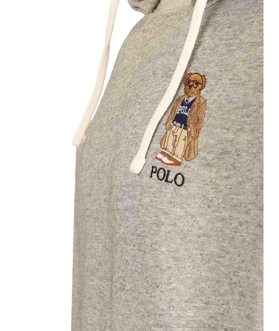 POLO RALPH LAUREN Серый полиэстеровый джемпер / свитер, фото 5