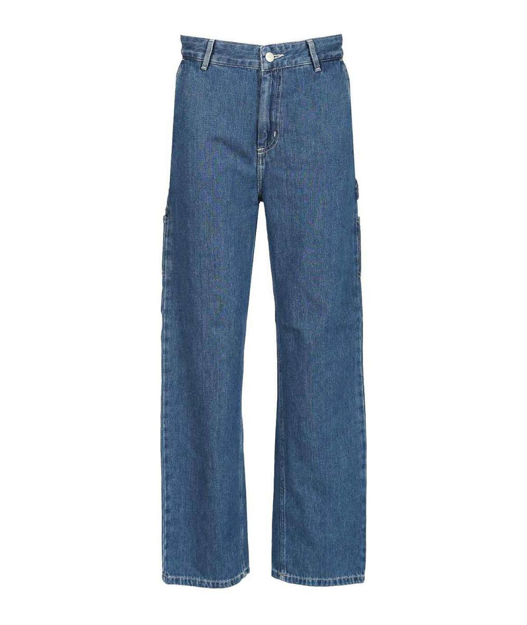 CARHARTT Голубые хлопковые прямые джинсы, фото 1