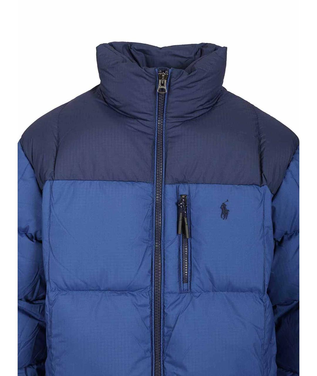 POLO RALPH LAUREN Синий полиэстеровый пуховик, фото 4