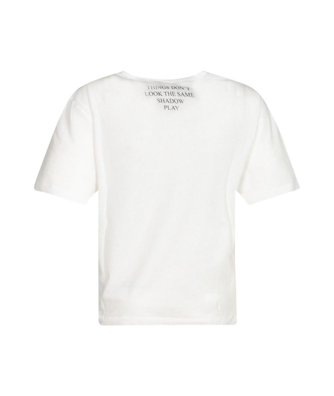 ANN DEMEULEMEESTER Белая хлопковая футболка, фото 2