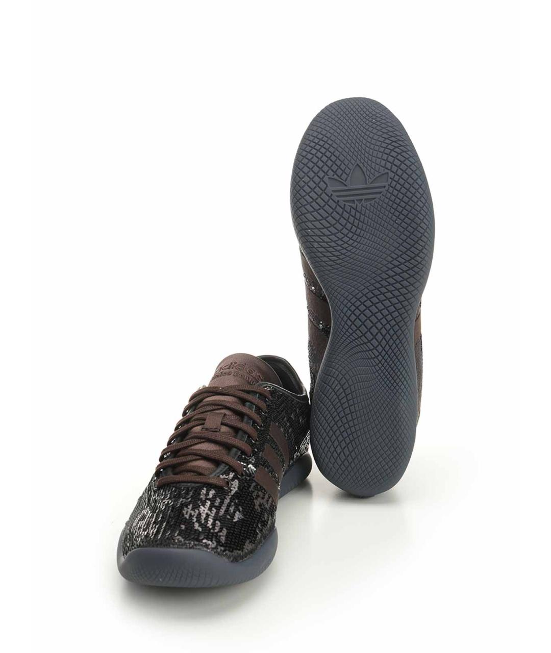 ADIDAS Черные резиновые низкие кроссовки / кеды, фото 5