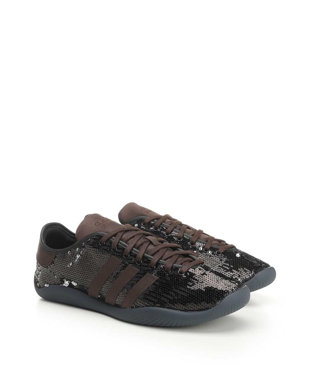 ADIDAS Черные резиновые низкие кроссовки / кеды, фото 2