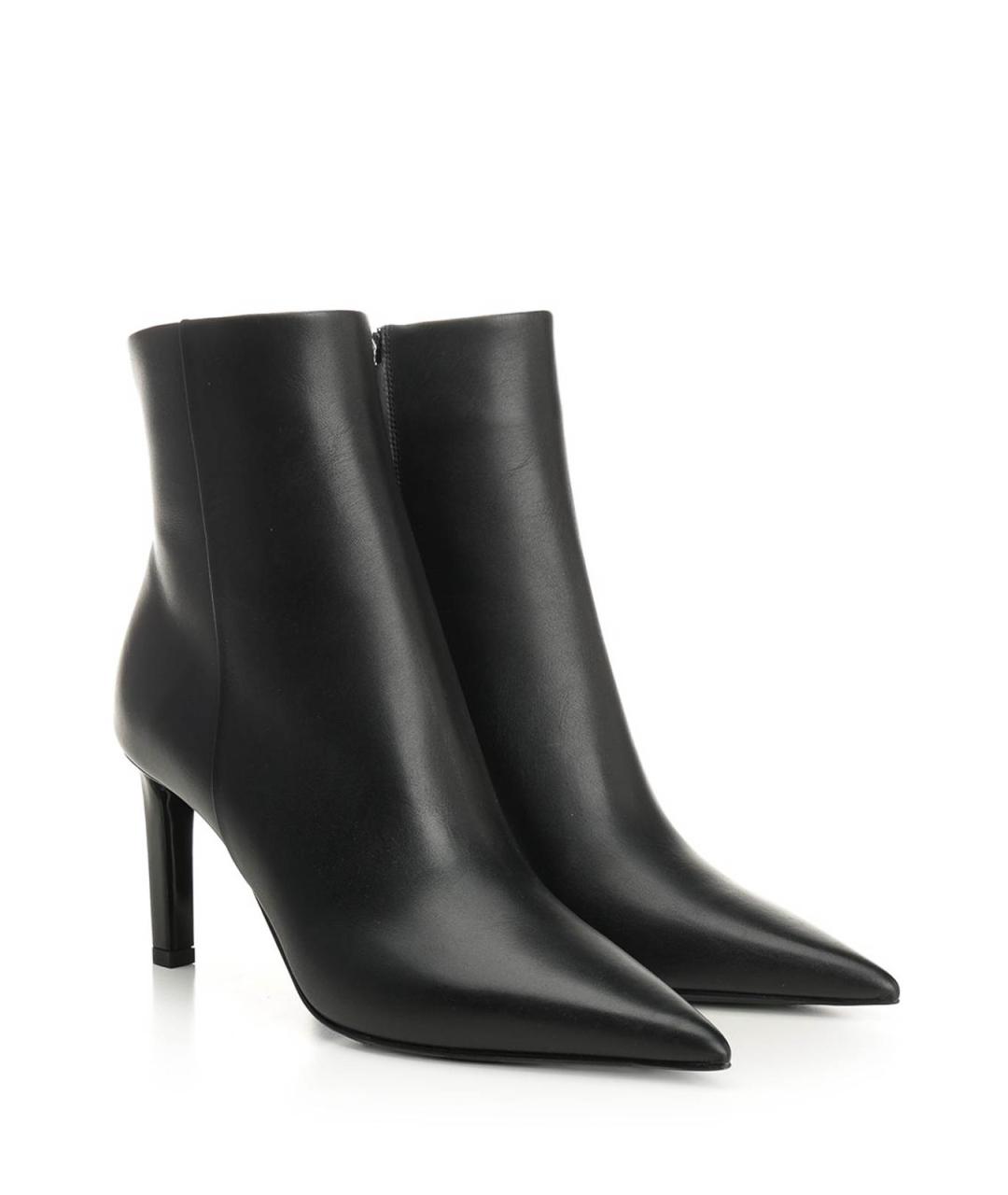 JIMMY CHOO Черные кожаные ботильоны, фото 2