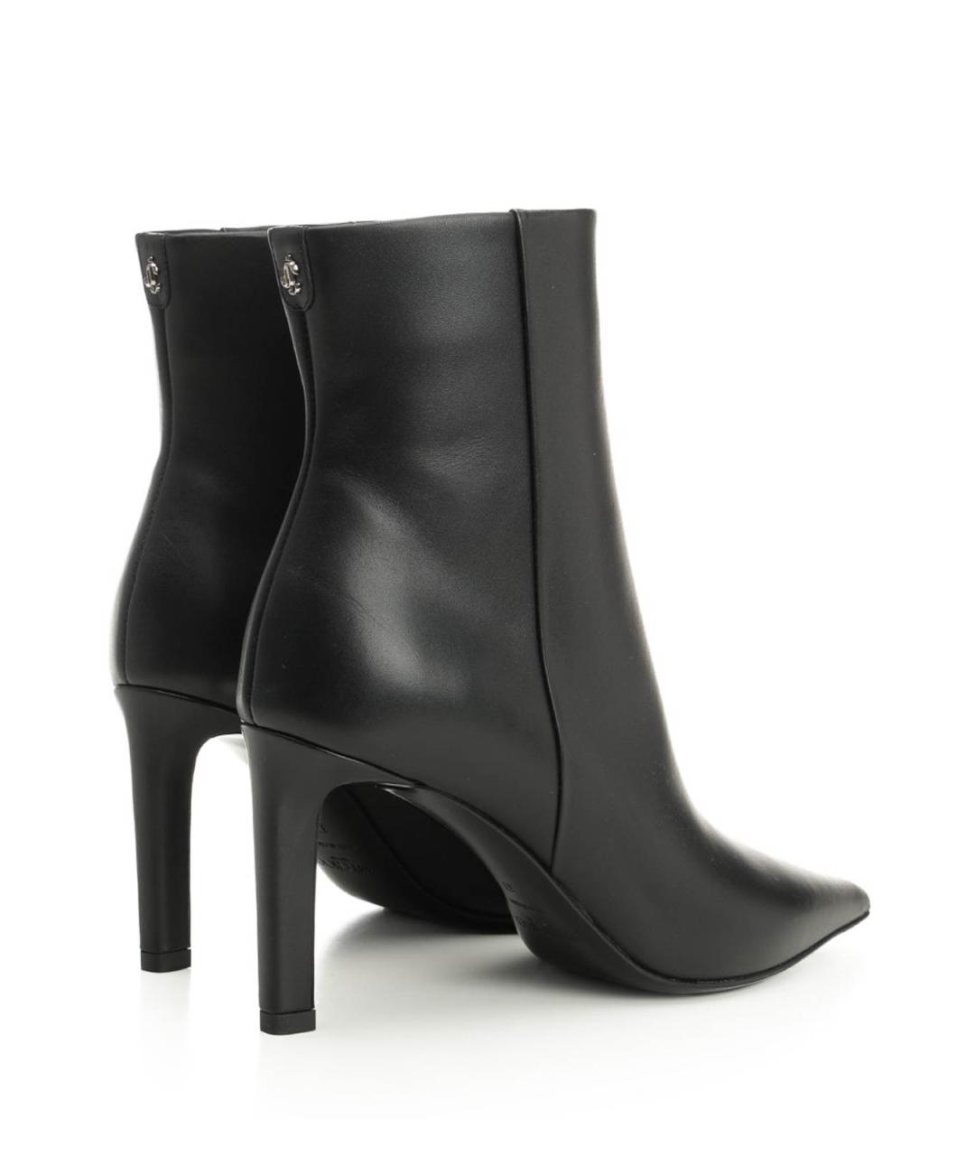 JIMMY CHOO Черные кожаные ботильоны, фото 3