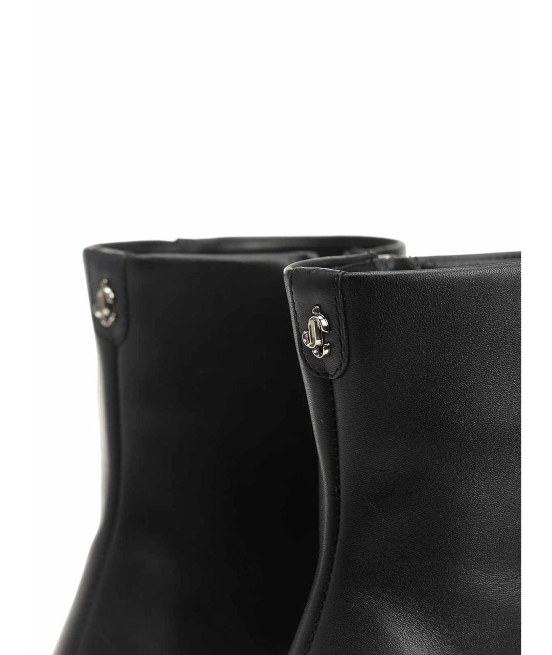 JIMMY CHOO Черные кожаные ботильоны, фото 6