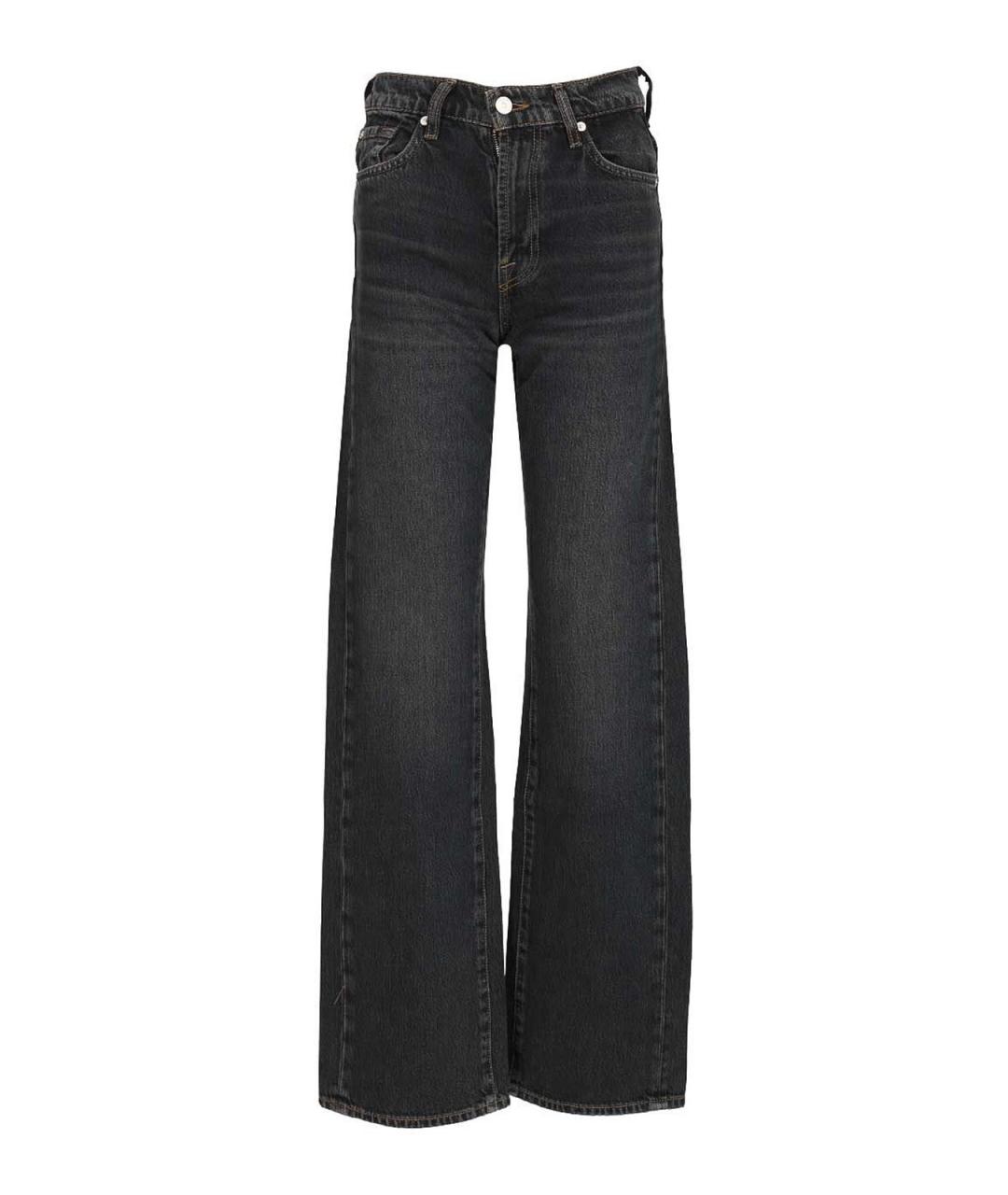 7 FOR ALL MANKIND Синие хлопковые прямые джинсы, фото 1