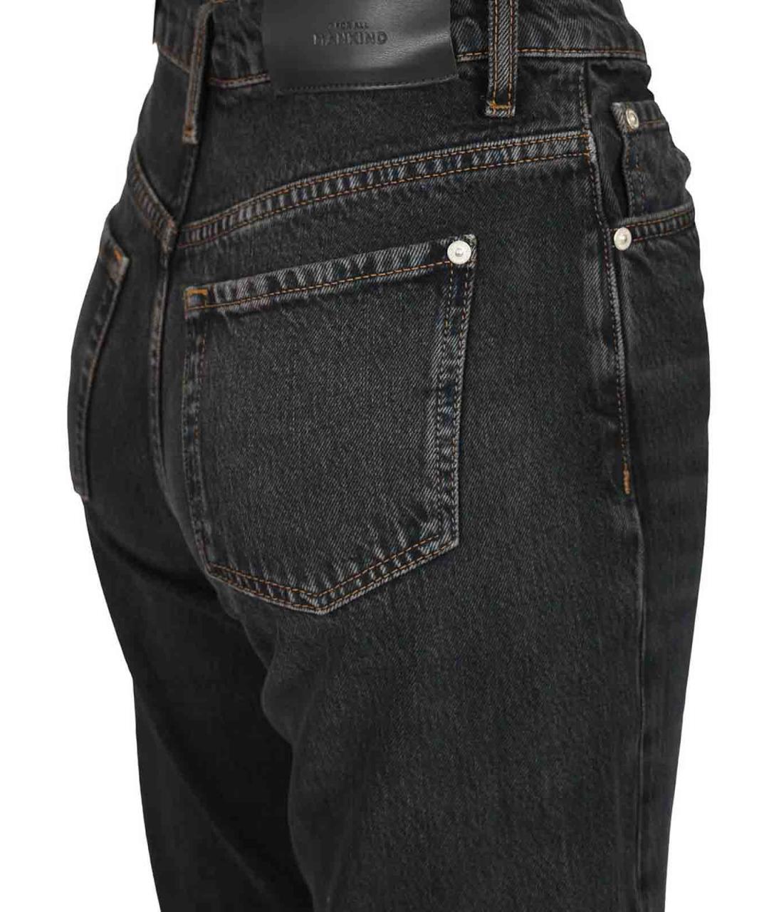 7 FOR ALL MANKIND Синие хлопковые прямые джинсы, фото 3