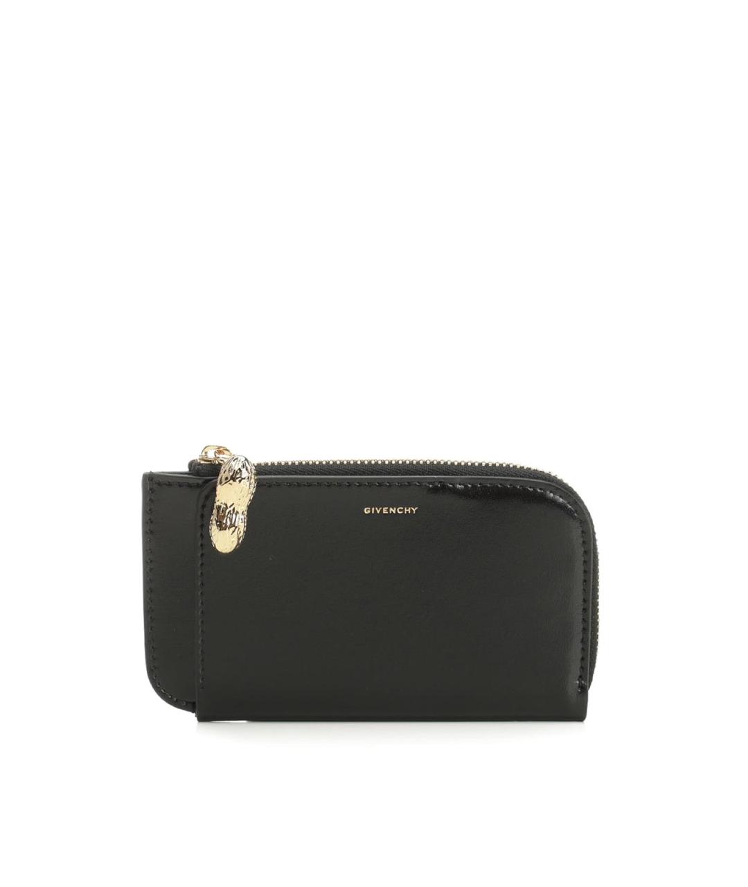 GIVENCHY Черный кожаный кошелек, фото 1