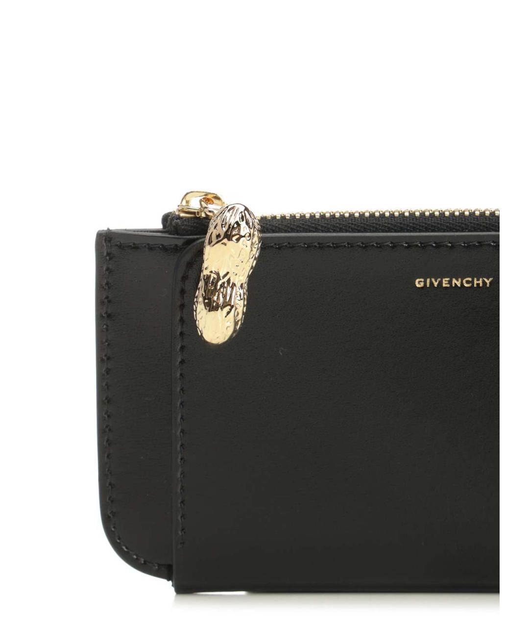GIVENCHY Черный кожаный кошелек, фото 5
