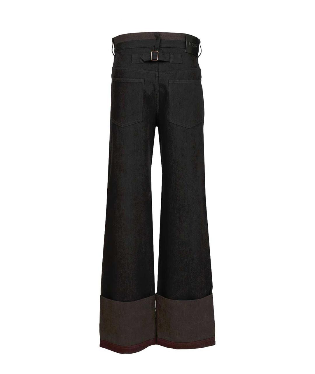 LOEWE Черные хлопковые прямые джинсы, фото 2