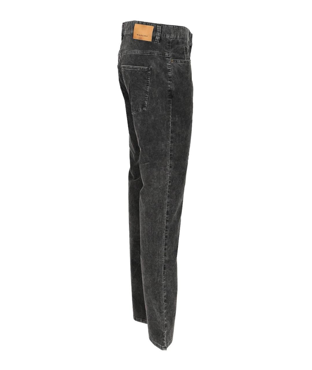 ISABEL MARANT Черные хлопковые прямые джинсы, фото 3