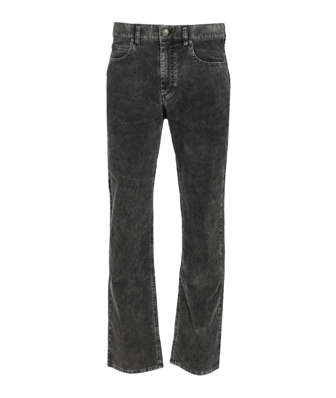 ISABEL MARANT Черные хлопковые прямые джинсы, фото 1