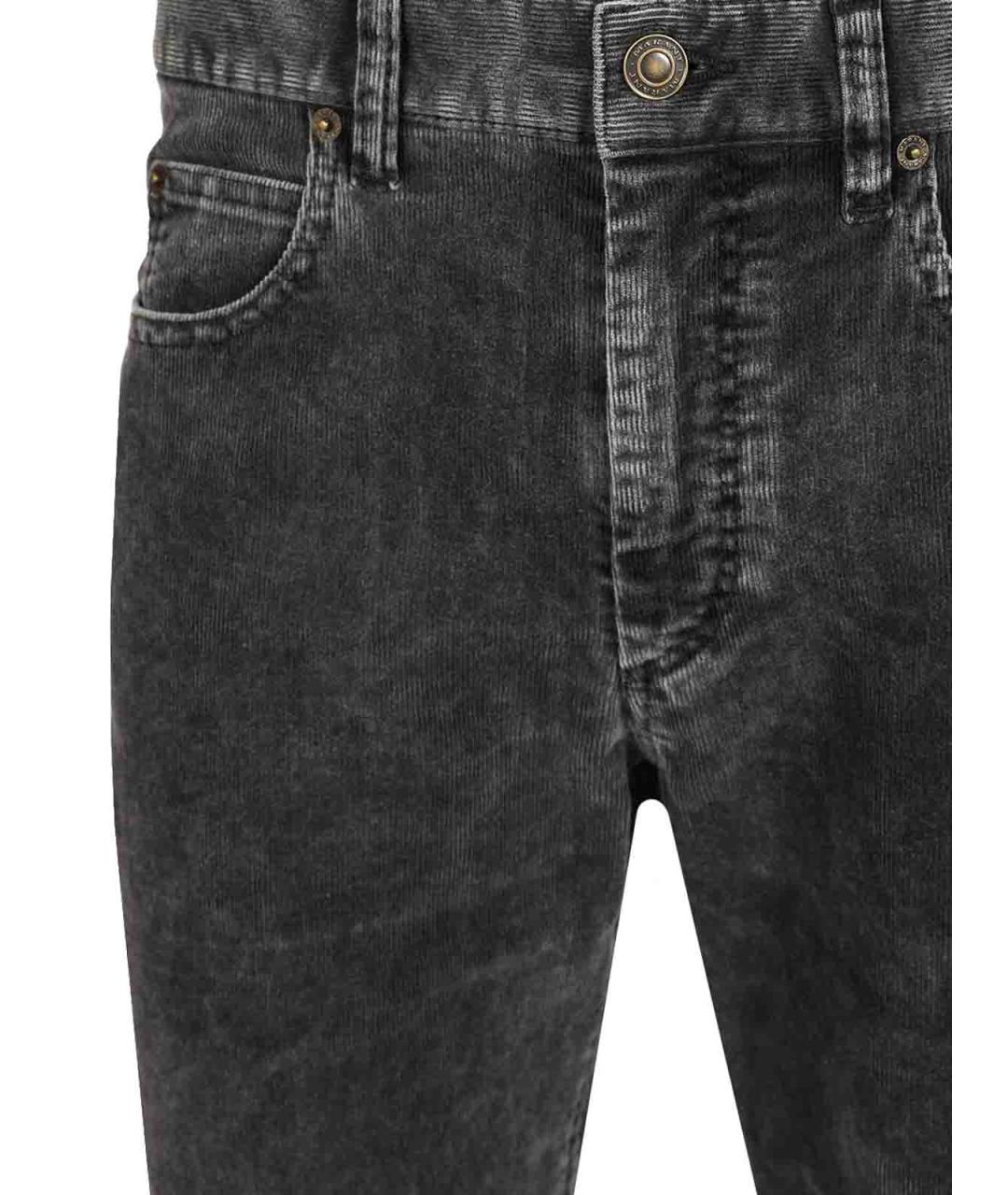 ISABEL MARANT Черные хлопковые прямые джинсы, фото 4