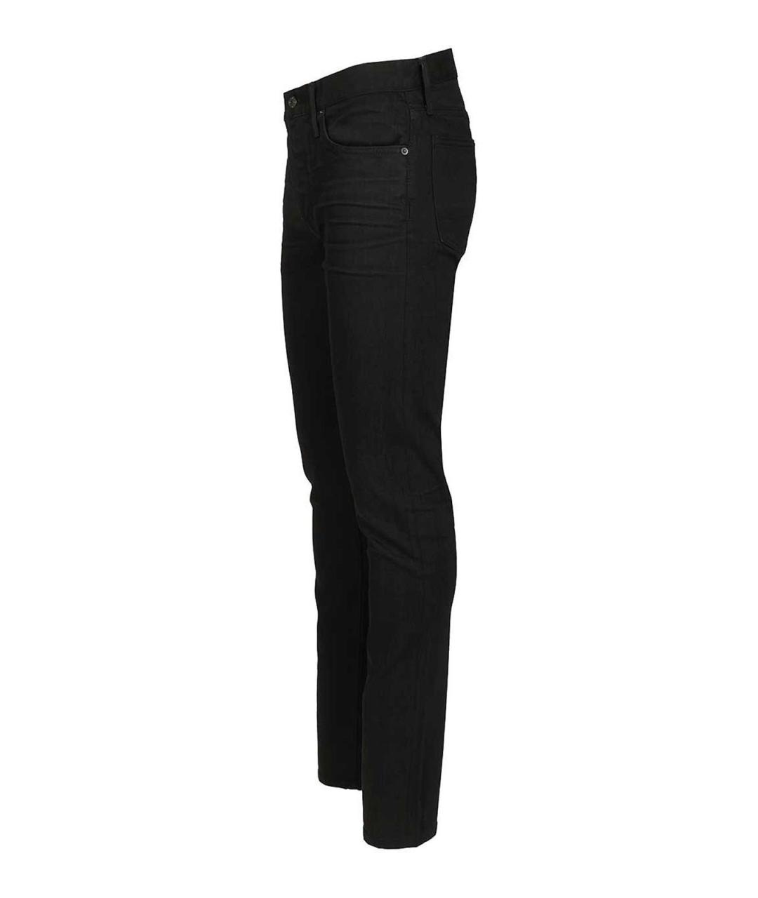 TOM FORD Черные хлопко-эластановые джинсы скинни, фото 3