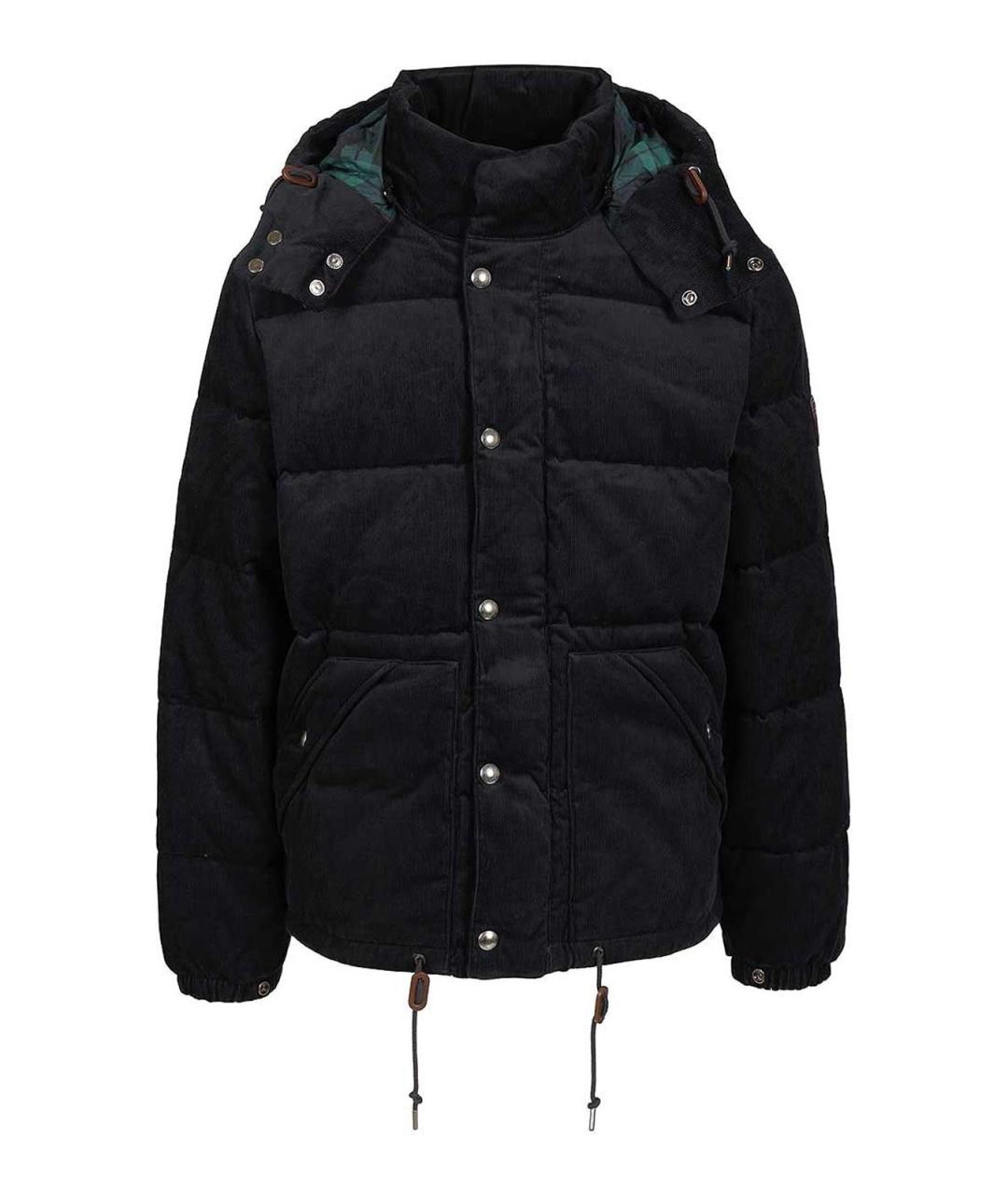 POLO RALPH LAUREN Синий кожаный пуховик, фото 1