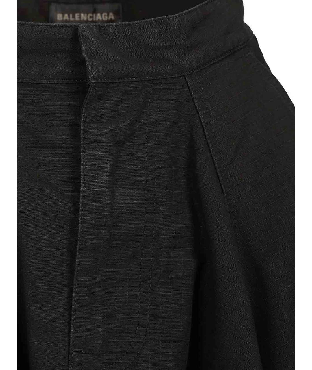 BALENCIAGA Черная хлопковая юбка макси, фото 4