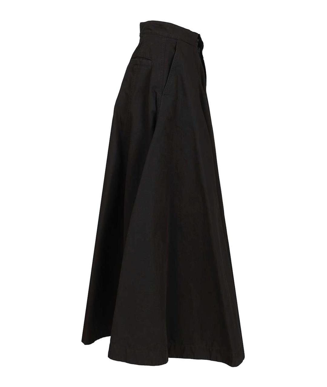 BALENCIAGA Черная хлопковая юбка макси, фото 3