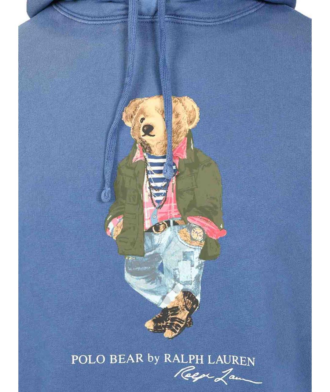 POLO RALPH LAUREN Синий полиэстеровый джемпер / свитер, фото 4