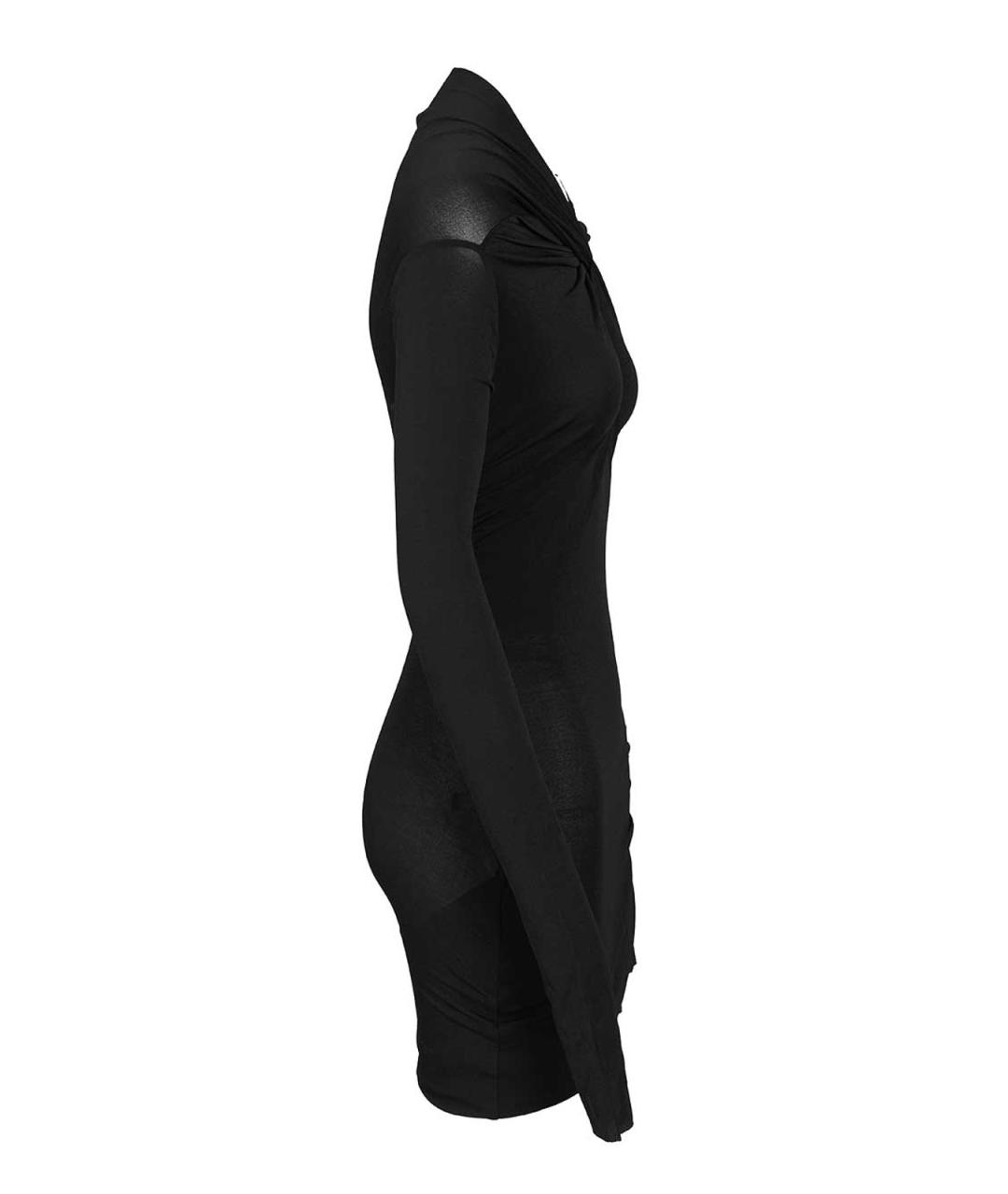 RICK OWENS Черное полиамидовое коктейльное платье, фото 3