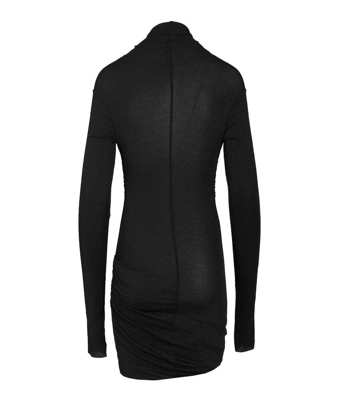 RICK OWENS Черное полиамидовое коктейльное платье, фото 2