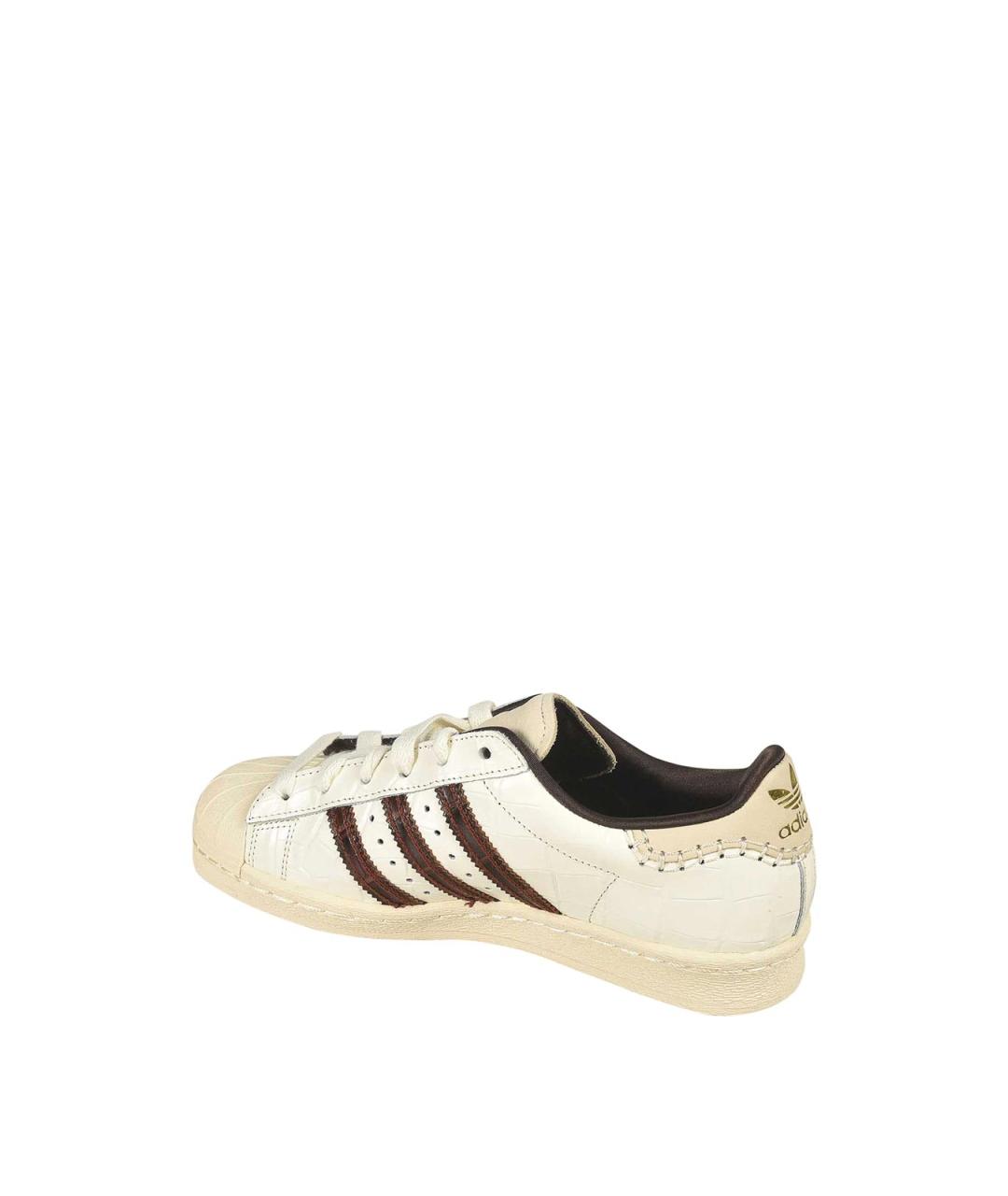 ADIDAS Белые кожаные кроссовки, фото 3