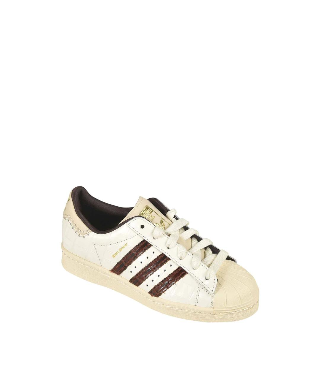 ADIDAS Белые кожаные кроссовки, фото 2