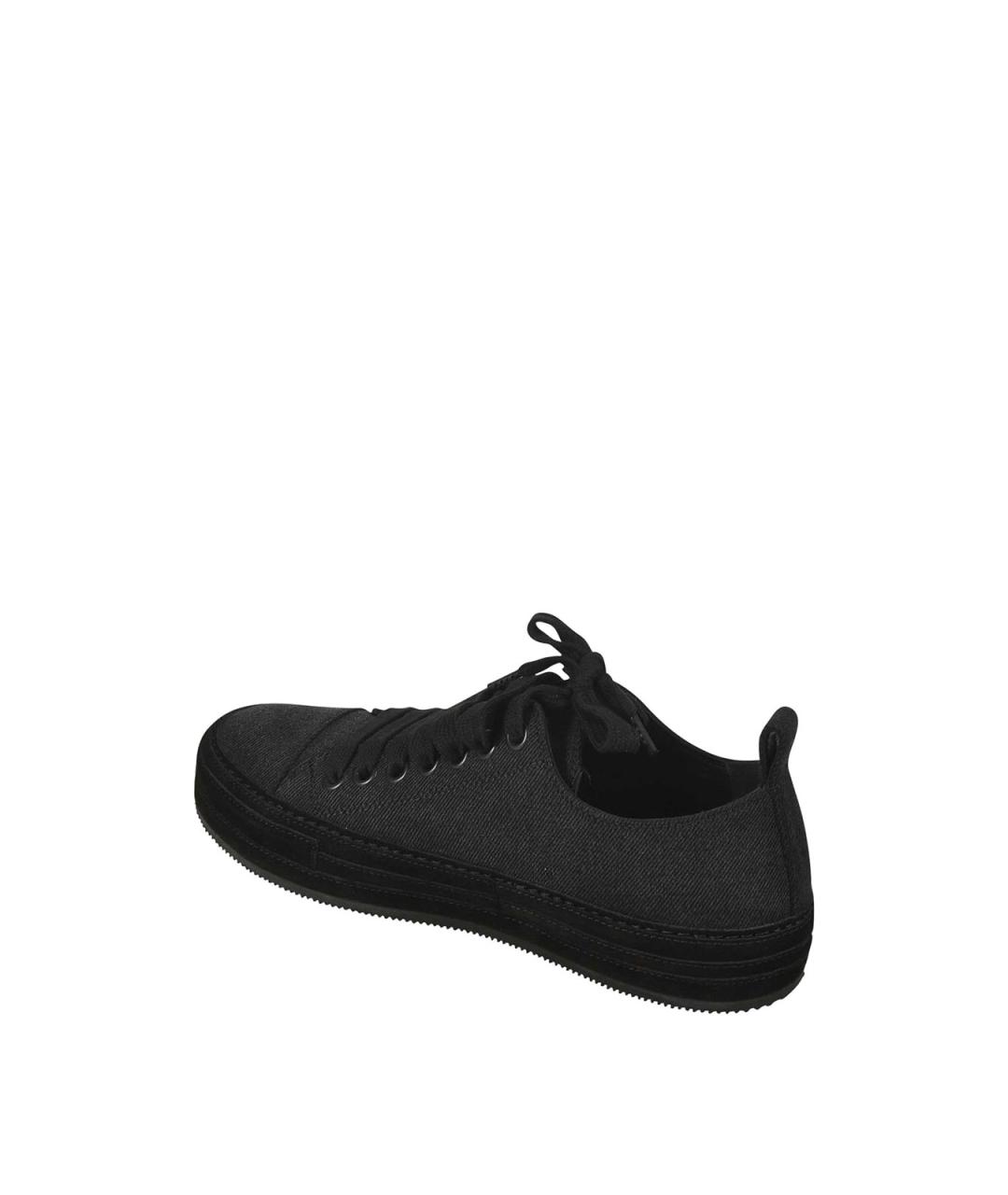 ANN DEMEULEMEESTER Черные текстильные кроссовки, фото 3