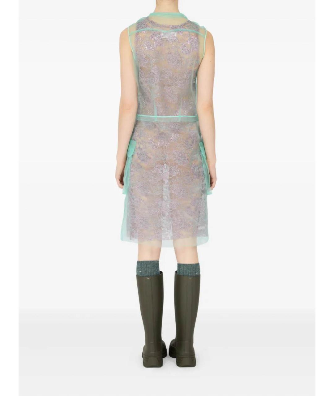 MAISON MARGIELA Мульти полиэстеровое повседневное платье, фото 4