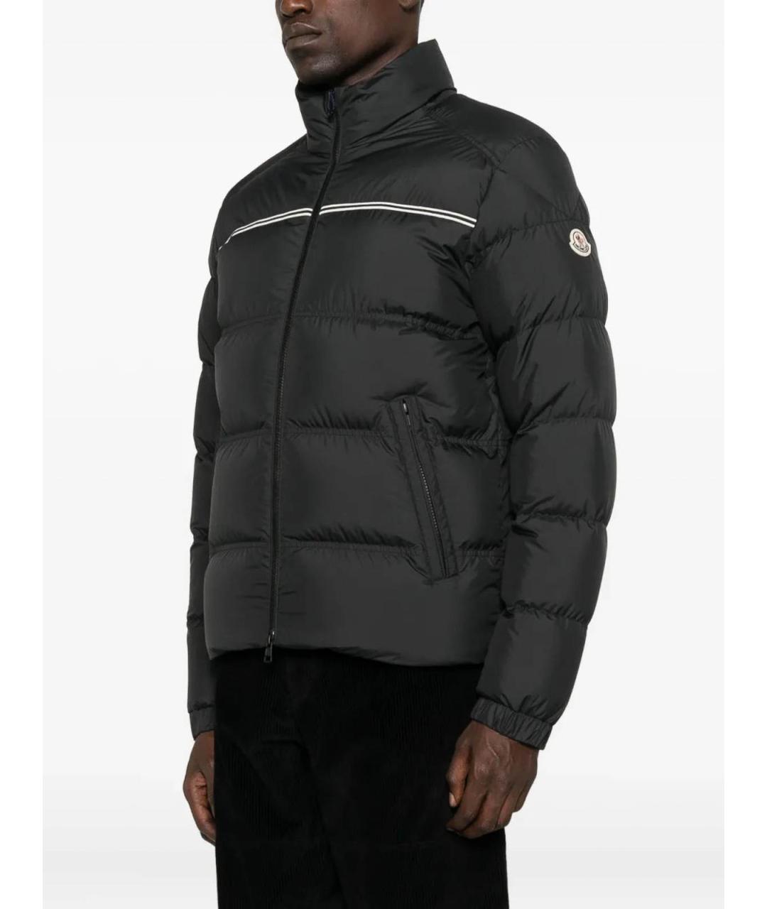 MONCLER Черная полиэстеровая куртка, фото 3