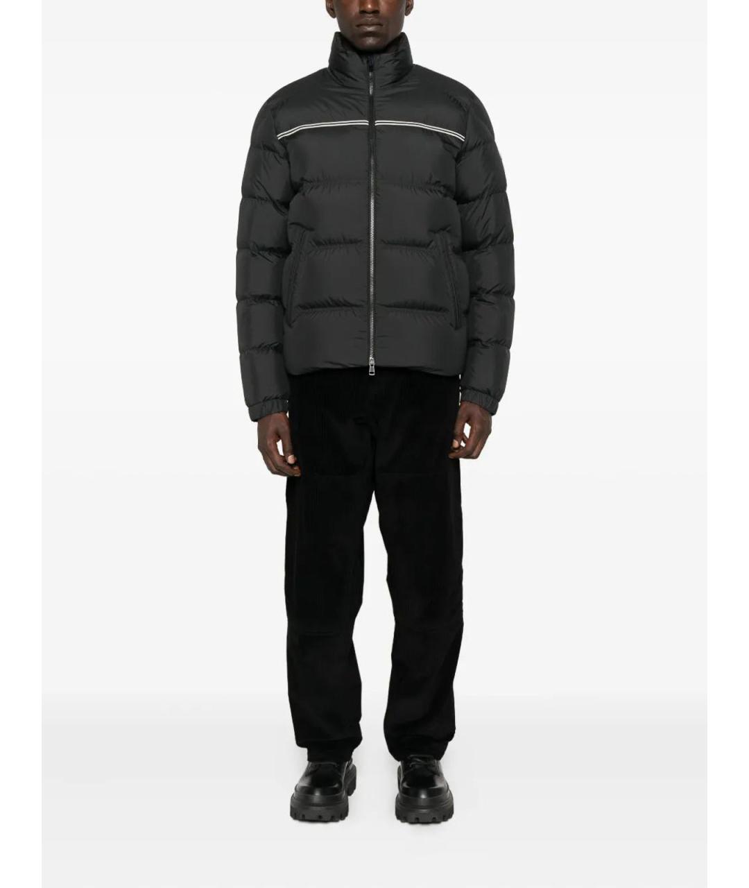 MONCLER Черная полиэстеровая куртка, фото 2