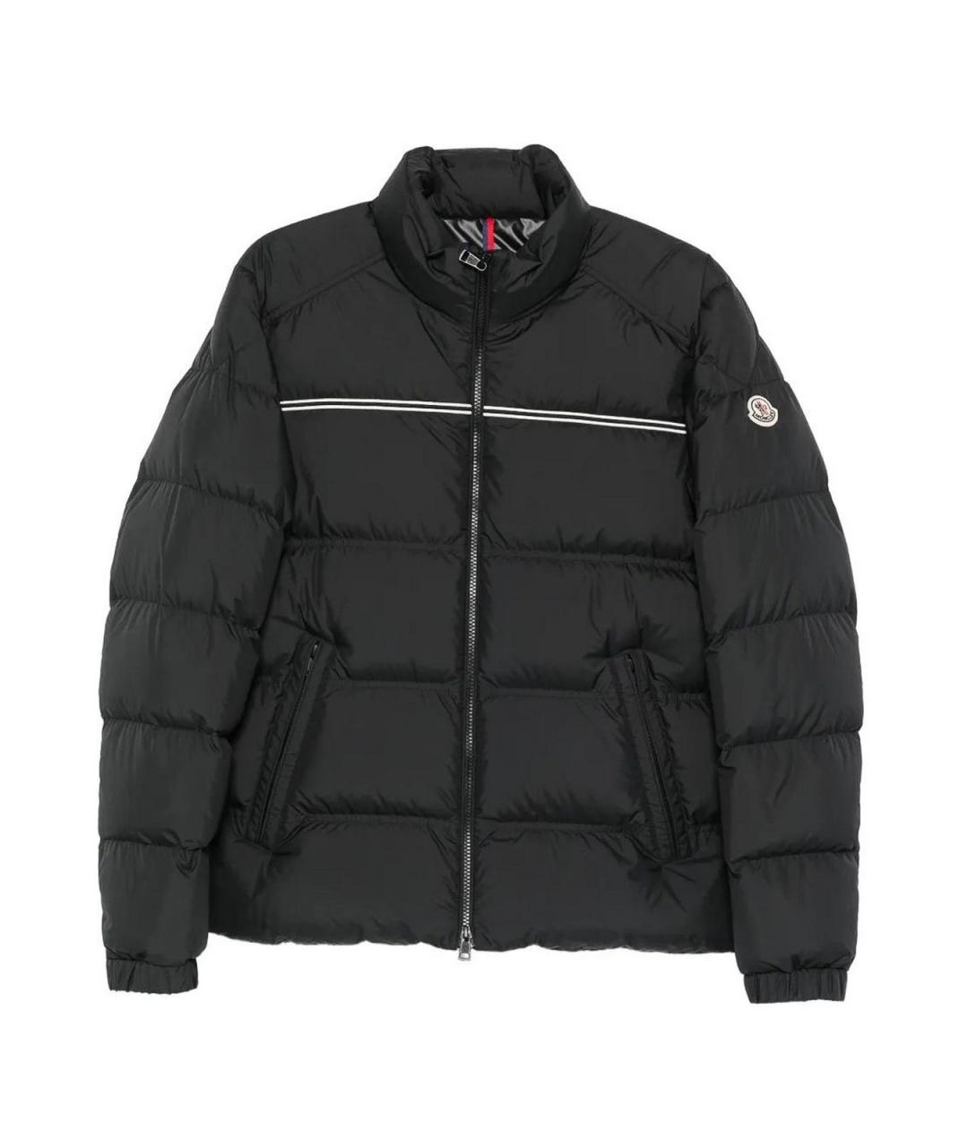 MONCLER Черная полиэстеровая куртка, фото 1