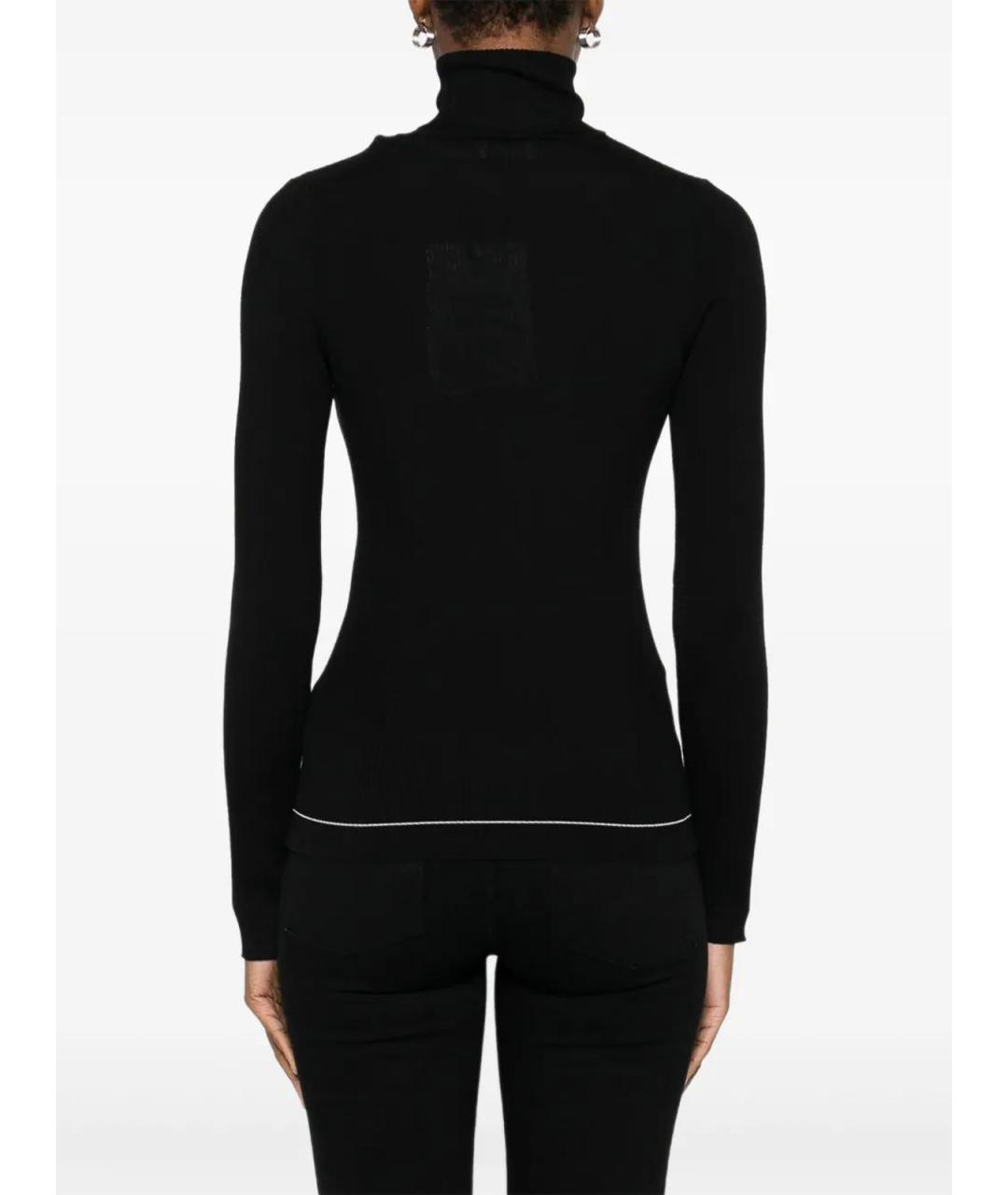 MONCLER Черный шерстяной джемпер / свитер, фото 4