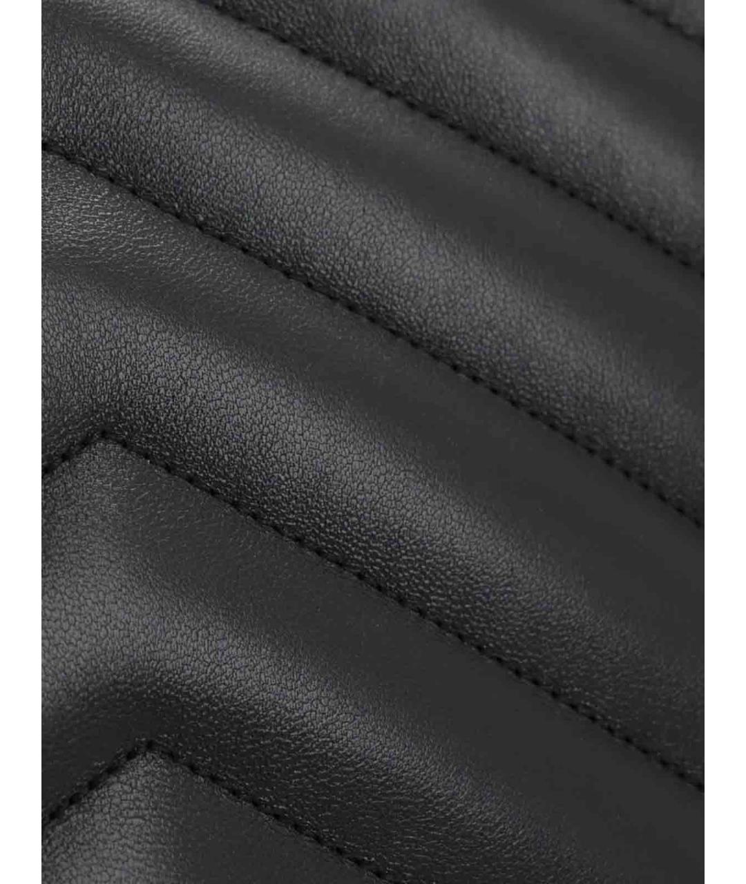 SAINT LAURENT Черная кожаная сумка тоут, фото 4