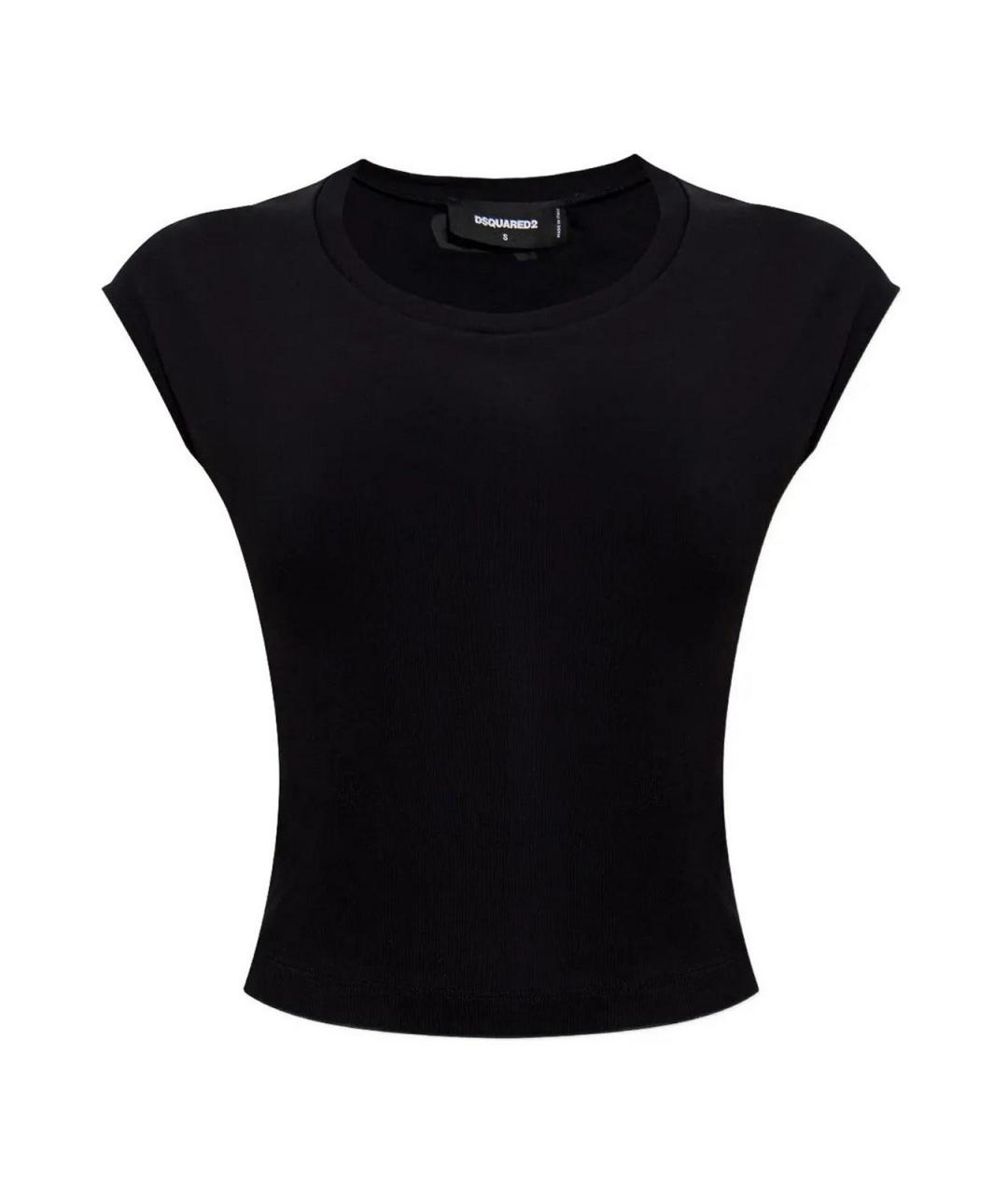 DSQUARED2 Черная хлопковая футболка, фото 1
