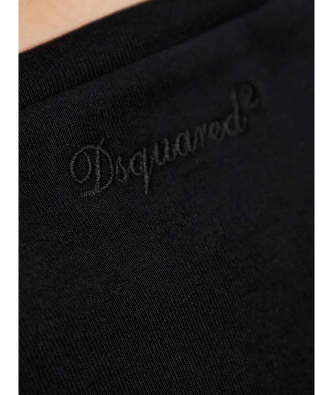 DSQUARED2 Черная хлопковая футболка, фото 5