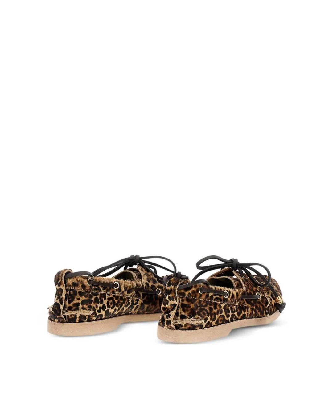 GOLDEN GOOSE DELUXE BRAND Бежевые кожаные лоферы, фото 4