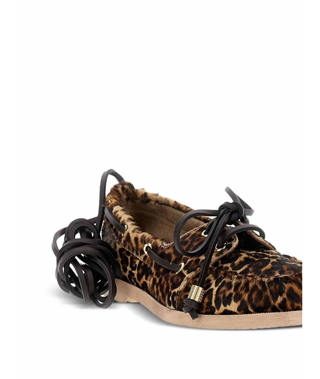 GOLDEN GOOSE DELUXE BRAND Бежевые кожаные лоферы, фото 3