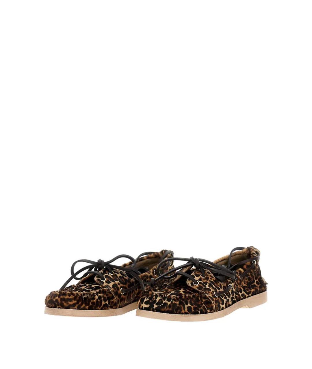 GOLDEN GOOSE DELUXE BRAND Бежевые кожаные лоферы, фото 2