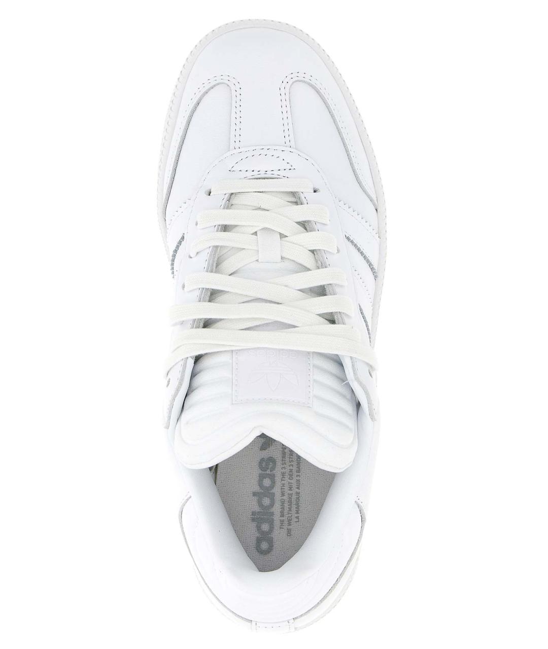 ADIDAS Белые кожаные низкие кроссовки / кеды, фото 4