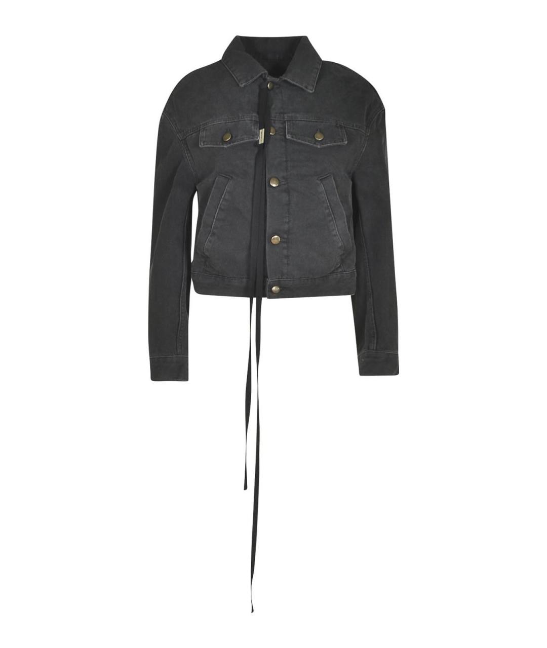 ANN DEMEULEMEESTER Серая деним куртка, фото 1