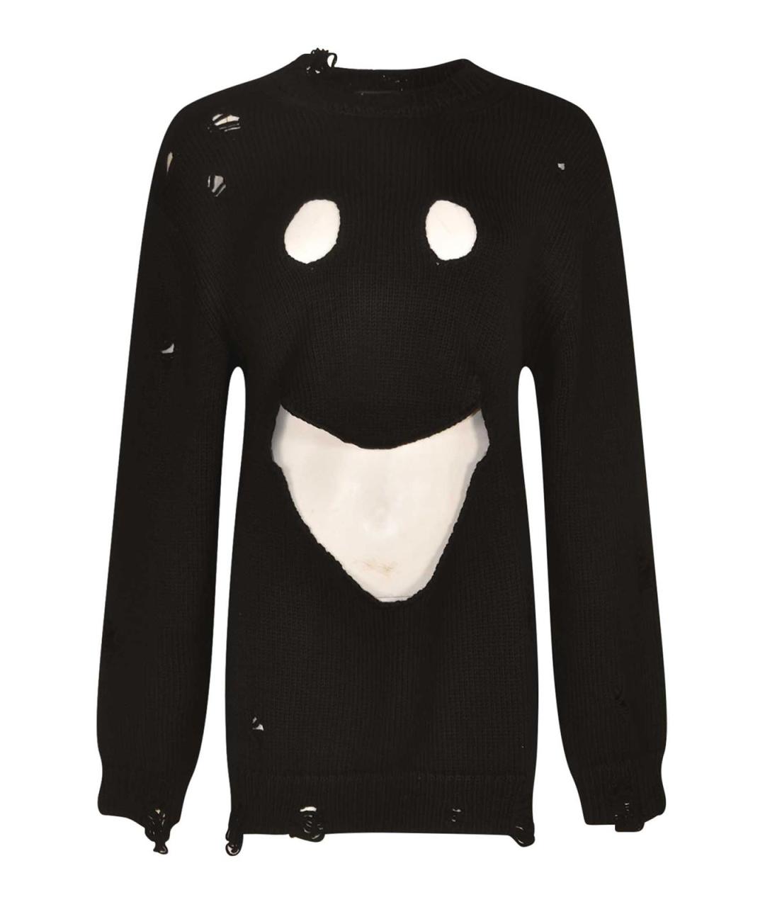 MOSCHINO Черный хлопковый джемпер / свитер, фото 1