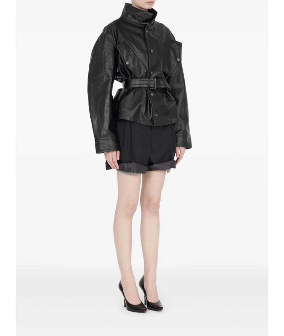 MAISON MARGIELA Черная хлопковая куртка, фото 2