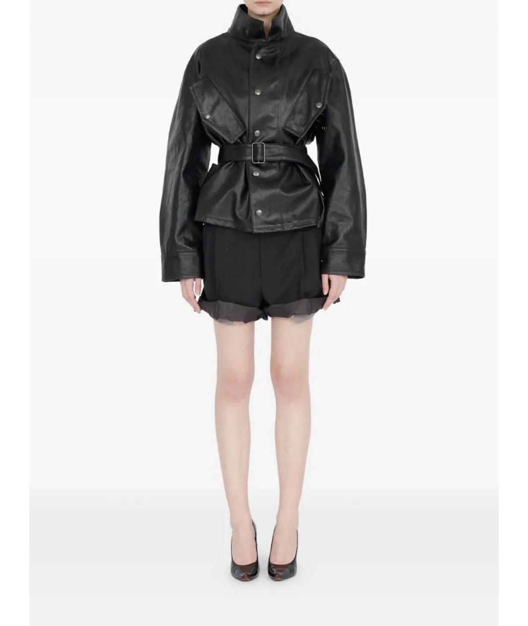 MAISON MARGIELA Черная хлопковая куртка, фото 3