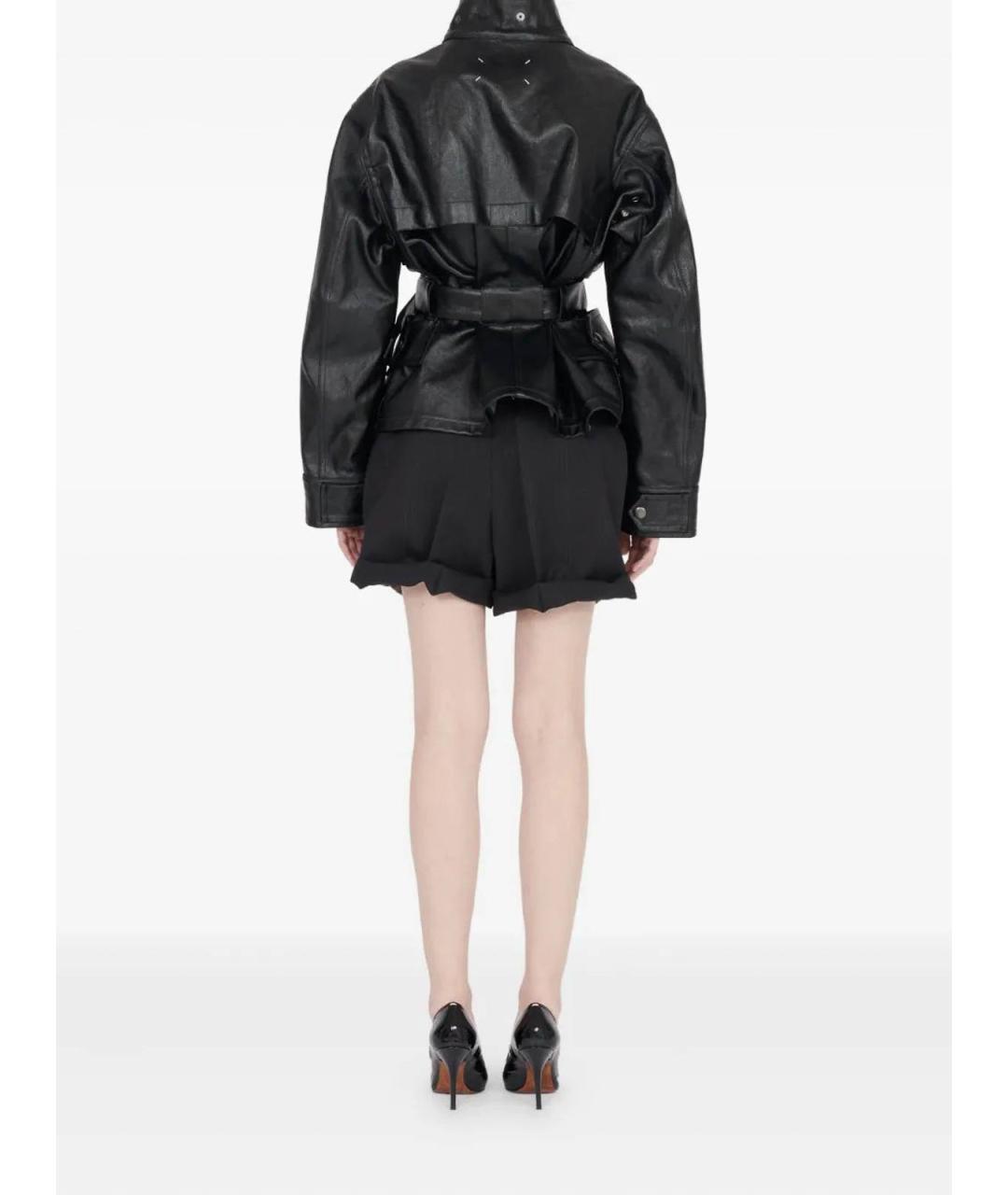 MAISON MARGIELA Черная хлопковая куртка, фото 4